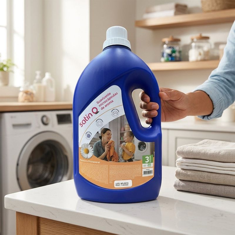 Suavizante Líquido para Ropa con Perlas de Aroma a Frescura Primaveral de 3 litros