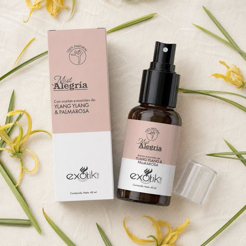 Body Mist Alegría con Esencia Ylang y Palmarosa 40 mL