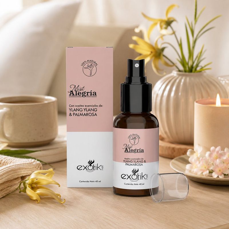 Body Mist Alegría con Esencia Ylang y Palmarosa 40 mL