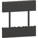 Cubierta para Tomacorriente Euroamericano Living Now de 3 Módulos en Color Negro