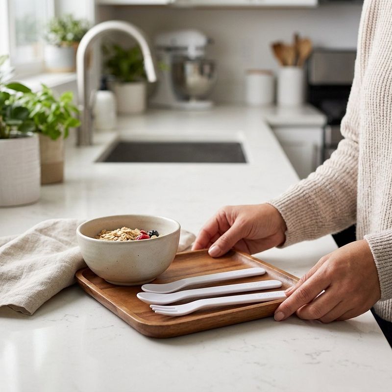Juego de Cuchara y Tenedor para Bebé con Mango Ergonómico