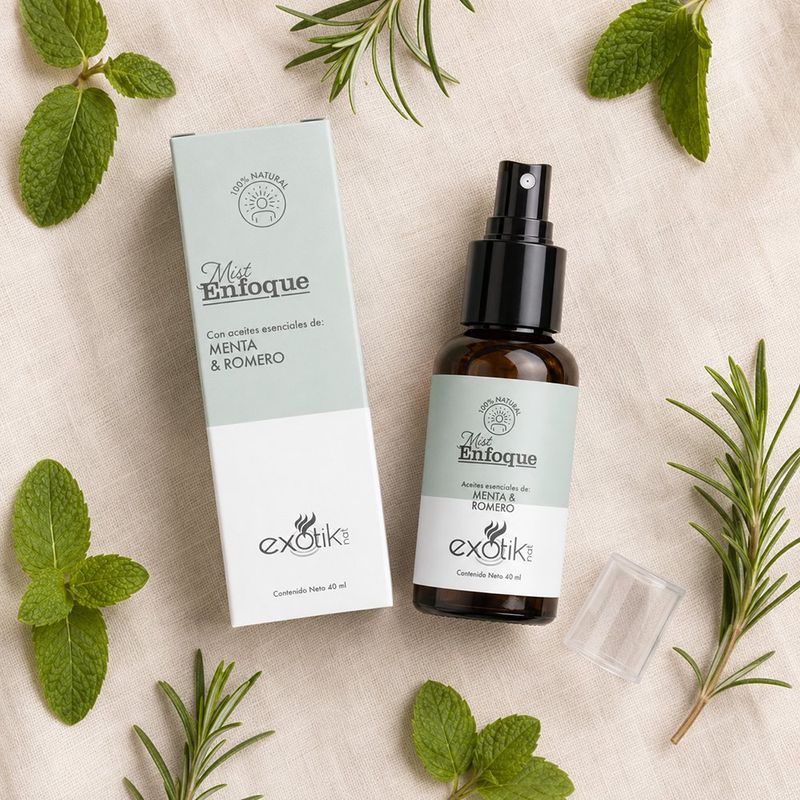 Body Mist Enfoque con Esencia de Menta y Romero 40 mL
