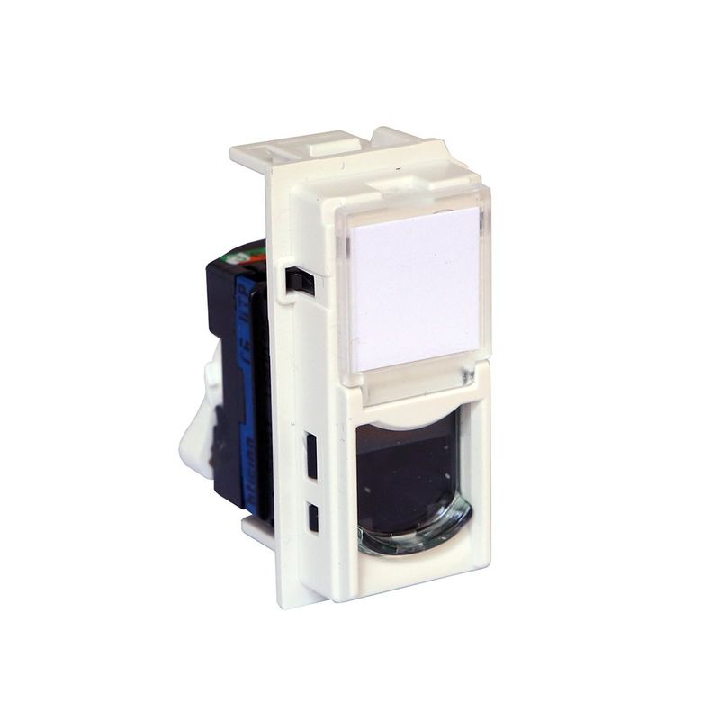 Conector RJ45 CAT 6 UTP para Datos y Telefonía en Color Blanco
