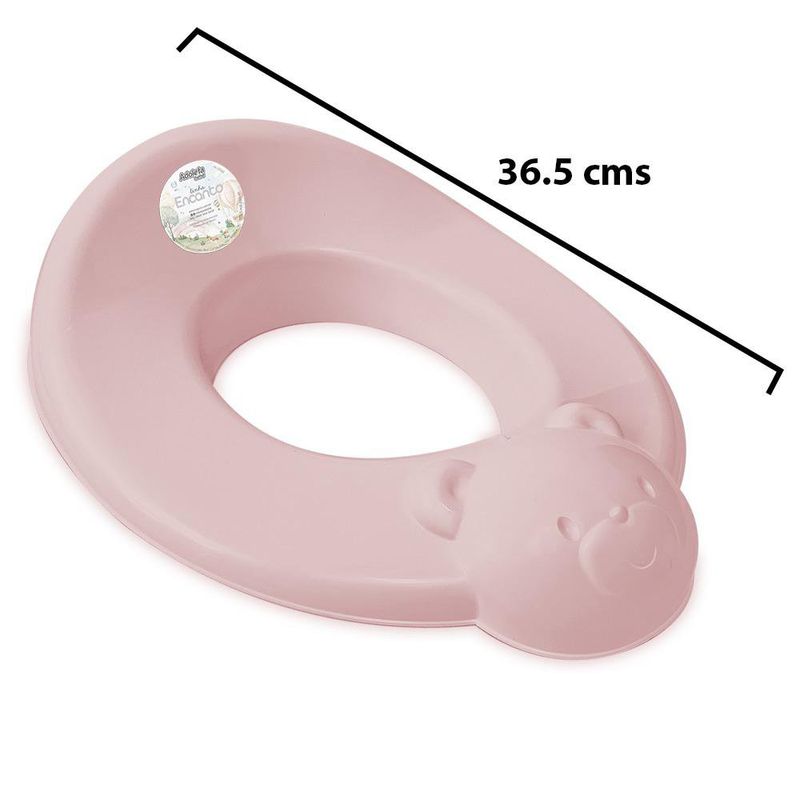 Asiento Reductor para Inodoro Fofura Diseño Oso Color Rosado