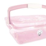 Organizador Infantil Multiuso con Asa de 5 Litros Color Rosado