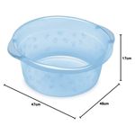Palangana Infantil Multiuso para Baño Translúcida Color Celeste