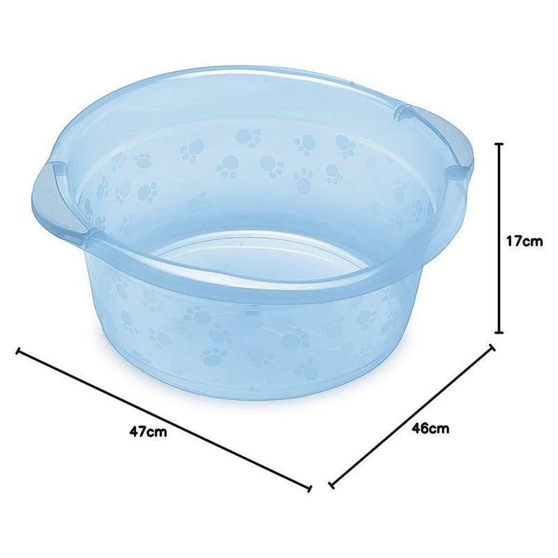 Palangana Infantil Multiuso para Baño Translúcida Color Celeste