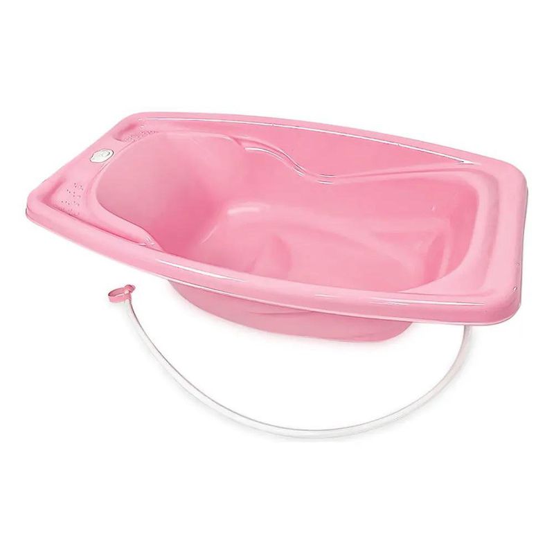 Bañera Infantil Carinho con Soporte Plegable Color Rosado