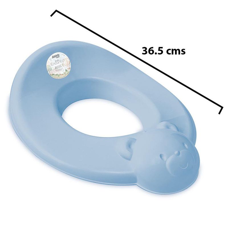 Asiento Reductor para Inodoro Fofura Diseño Oso Color Celeste