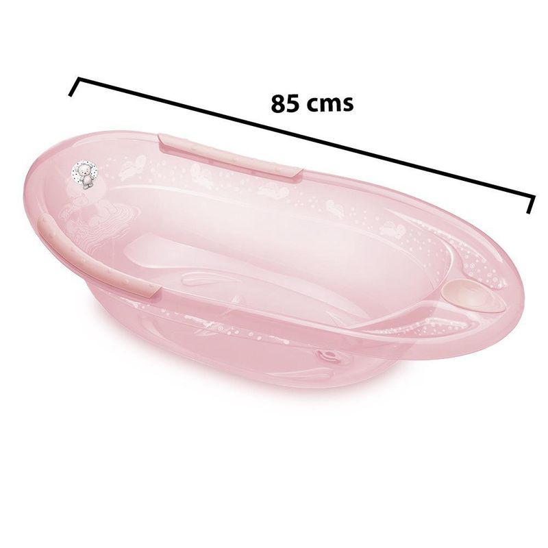 Bañera Infantil Alegria Translúcida de 28 Litros Color Rosado