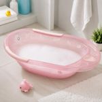 Bañera Infantil Alegria Translúcida de 28 Litros Color Rosado