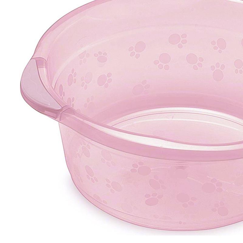 Palangana Infantil Multiuso para Baño Translúcida Color Rosado