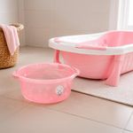 Palangana Infantil Multiuso para Baño Translúcida Color Rosado