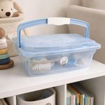 Organizador Infantil Multiuso con Asa de 5 Litros Color Celeste