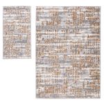 Combo Alfombra Salamanca Tierra 133x190+57X110 Cm - Viva