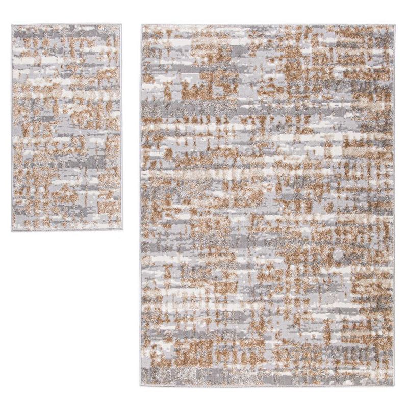 Combo Alfombra Salamanca Tierra 133x190+57X110 Cm - Viva