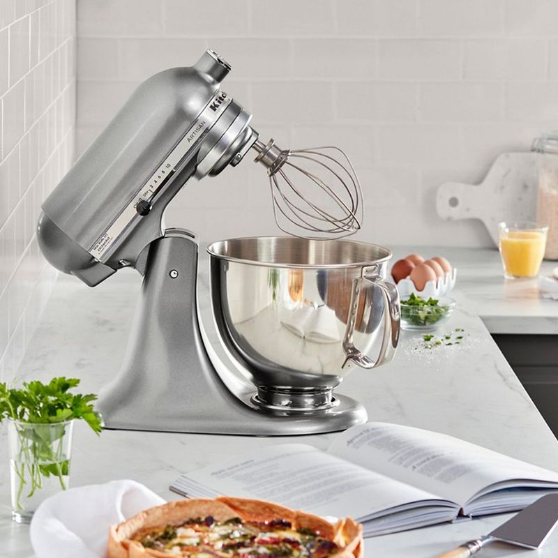 Batidora de Pedestal KitchenAid Artisan 4.7 L 325 W Color Plateado