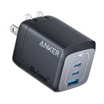 Cargador de Pared Prime 67W con 3 Puertos USB-C y USB-A Negro