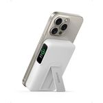 Batería Portátil MagGo con Carga Inalámbrica de 10000mAh 15W Qi2 Blanco