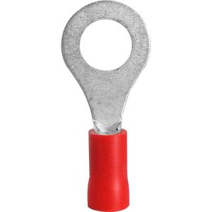 Terminal De Anillo Rojo 1/4 22-16 Awg - Coninca