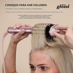 Cepillo Secador Shark Glossi Lychee 2 en 1 Color Rosado