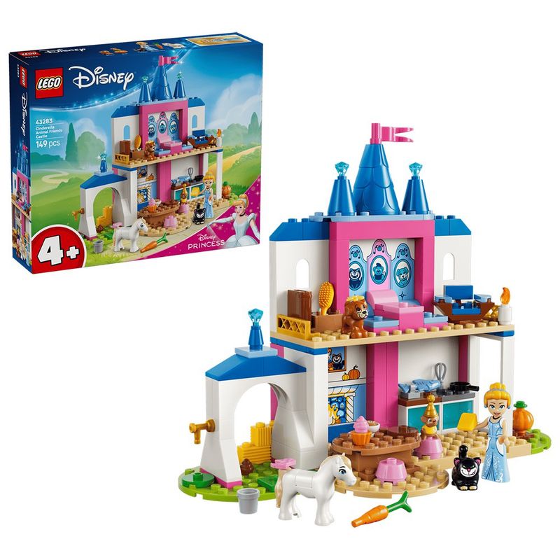 LEGO Disney Princess Castillo de Cenicienta con Amigos Animales #43283 con 149 Piezas