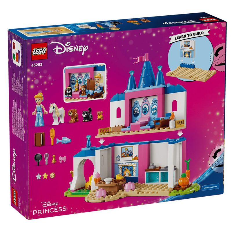 LEGO Disney Princess Castillo de Cenicienta con Amigos Animales #43283 con 149 Piezas