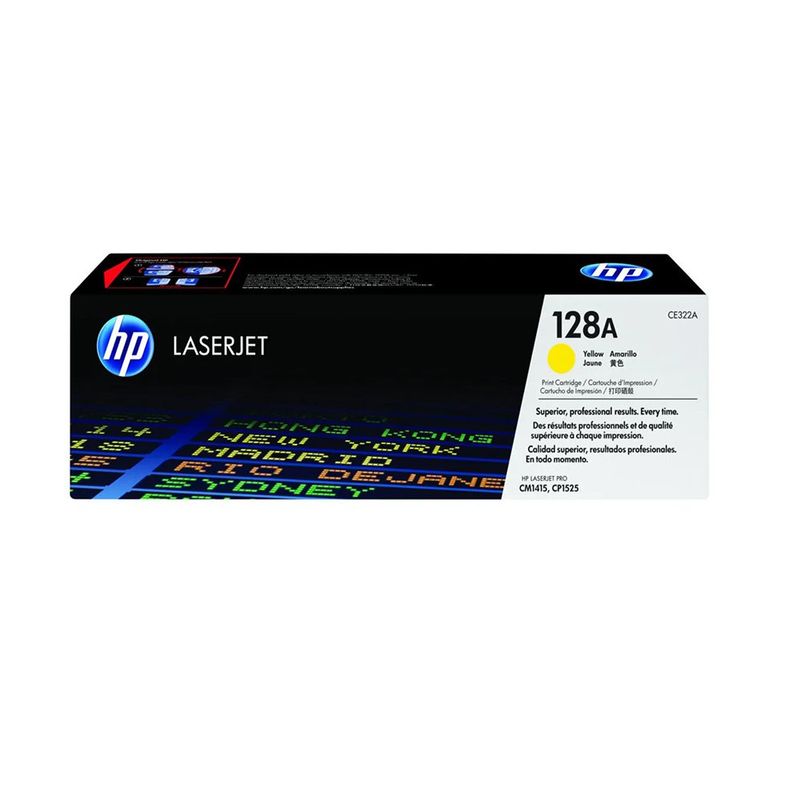 Cartucho de Tóner 128A Original para LaserJet Pro CM1415 y CP1525 Color Amarillo