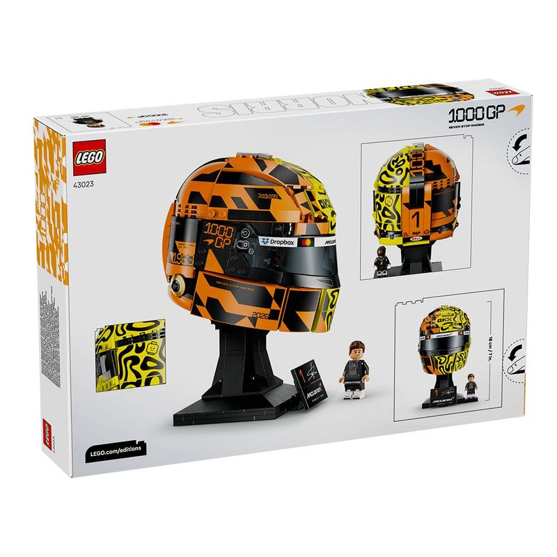 LEGO Editions McLaren F1 Team Casco de Lando Norris #43023 de 793 Piezas
