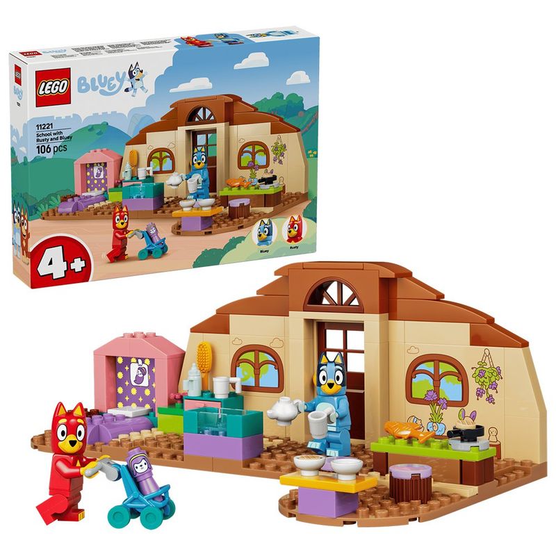 LEGO Bluey Escuela con Rusty y Bluey #11221 con 106 Piezas