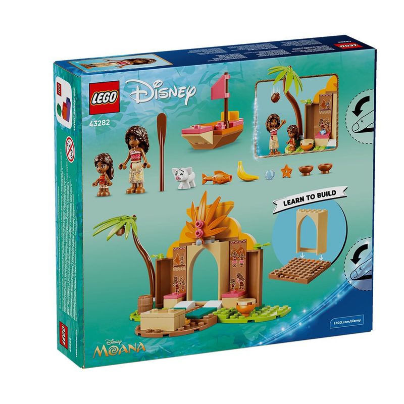 LEGO Disney Moana Casa del Pueblo y Bote #43282 con 85 Piezas