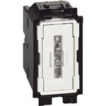 Interruptor Blanco de 3W 10A y 250V Iluminable en Color Blanco de 1 Módulo