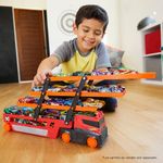 Hot Wheels City Camión Megaremolque con Capacidad para 50 Autos
