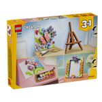LEGO Creator 3 en 1 Cuadro Decorativo de Arte Floral #31390 con 510 Piezas