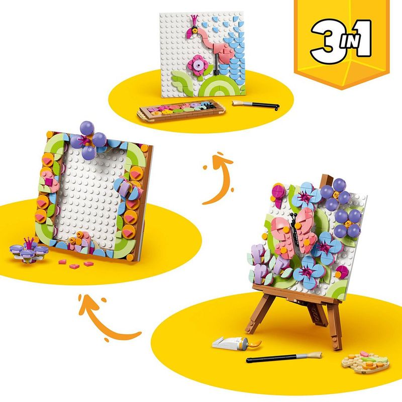 LEGO Creator 3 en 1 Cuadro Decorativo de Arte Floral #31390 con 510 Piezas