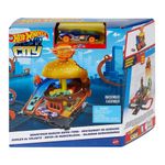 Hot Wheels City Hamburguesería al Volante con Vehículo Escala 1:64 Incluido