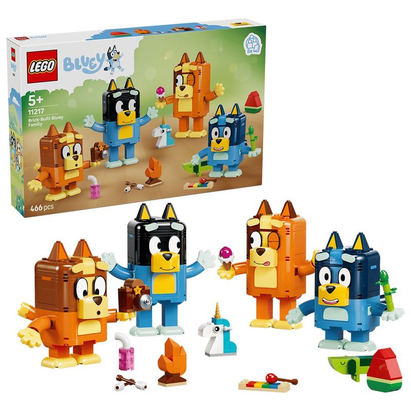 LEGO Bluey Familia de Bluey para Construir #11217 con 466 Piezas