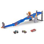 Playset de Pista Metal Machines con Ataque de Raptor y Auto Incluido de 1.22 Metros