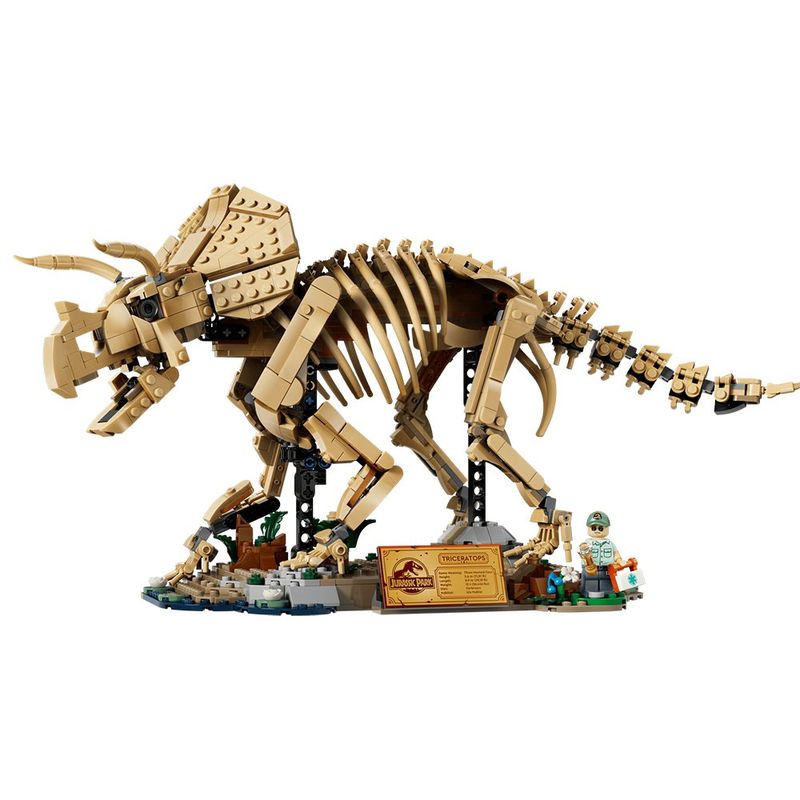 LEGO Icons Fósiles de Dinosaurio Triceratops #77985 de 1154 piezas