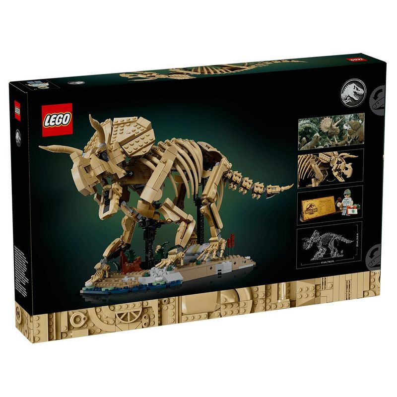 LEGO Icons Fósiles de Dinosaurio Triceratops #77985 de 1154 piezas