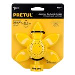 Aspersor Estacionario de Aluminio Forma de Flor con Chorro Circular Amarillo