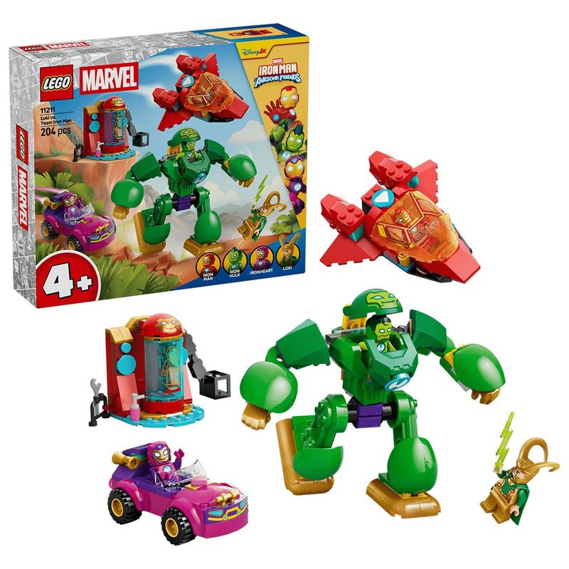LEGO Marvel Loki vs. Team Iron Man #11211 de 204 Piezas