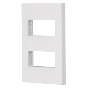 Placa De 2 Módulos Blanca - Volteck