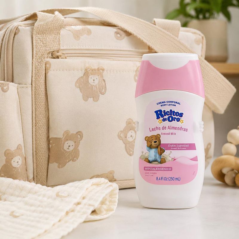 Crema Corporal Ricitos de Oro Hipoalergénica de Leche de Almendras 250 mL