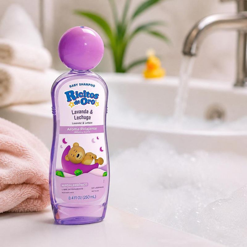 Shampoo Hipoalergénica Ricitos de Oro de Lavanda y Lechuga 250 mL