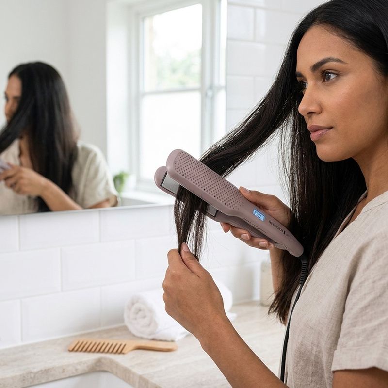 Plancha Alisadora de Cabello Ancha Wet2straight S28A