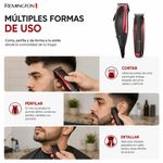 Kit de Cortadora de Cabello con Detallador Color Rojo y Negro 23 Piezas