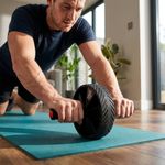 Rueda Doble para Abdominales con Mangos Ergonómicos Antideslizantes