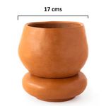 Maceta Estándar de Barro 17x15 Cm Color Terracota Natural