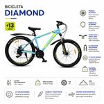 Bicicleta MTB Marco de Aluminio 21 Velocidades Rodado 26 Plg - Colores Surtidos